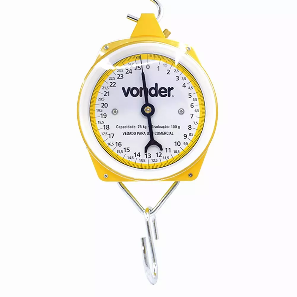 Balança Suspensa Tipo Relógio 25kg Vonder